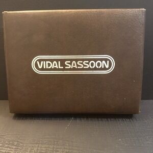 Vintage Vidal Sassoon Curling Iron Set With Case & Pad TESTED Hair Styling Tools